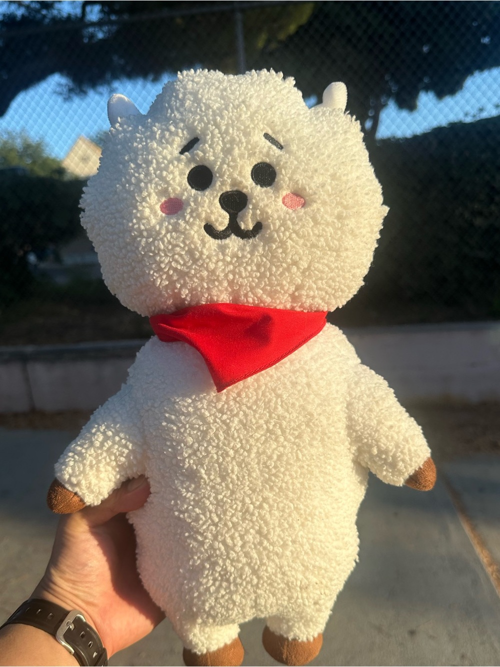BT21 BTS RJ Standing Bear Doll Plush Toy Genuine Authentic Original 15 inch